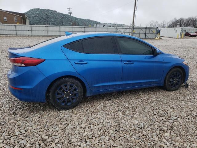 KMHD74LF1HU368529 - 2017 HYUNDAI ELANTRA SE BLUE photo 3