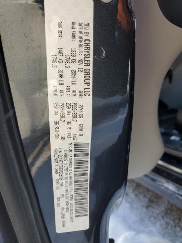 2C4RC1CG8DR625366 - 2013 CHRYSLER TOWN & COU TOURING L CHARCOAL photo 14