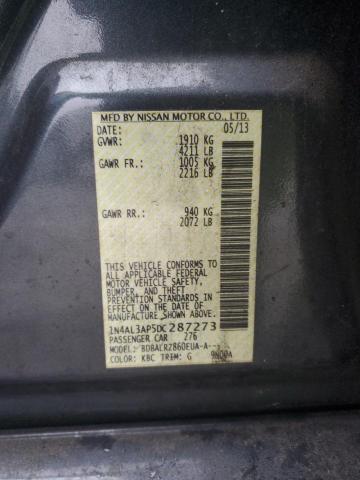 1N4AL3AP5DC287273 - 2013 NISSAN ALTIMA 2.5 CHARCOAL photo 12