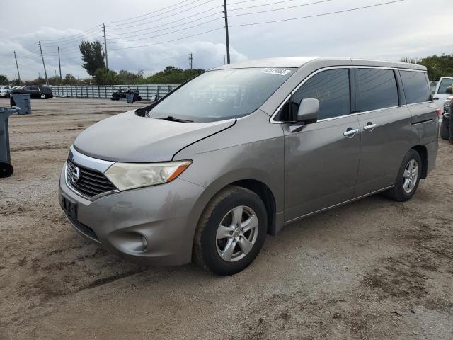 JN8AE2KP6C9030345 - 2012 NISSAN QUEST S GRAY photo 1