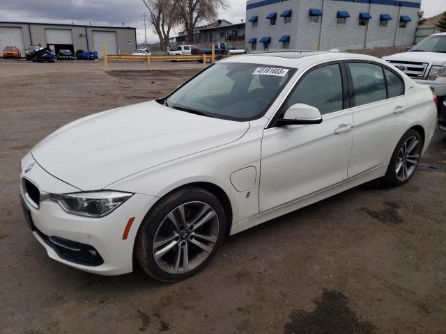 WBA8E1C56JA758368 - 2018 BMW 330E WHITE photo 1