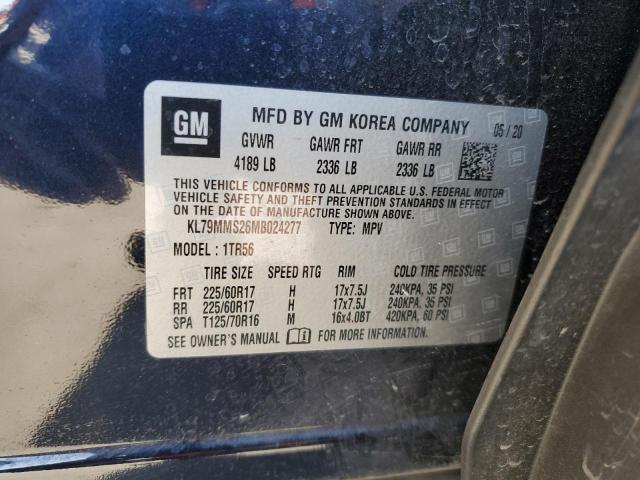 KL79MMS26MB024277 - 2021 CHEVROLET TRAILBLAZE LS BLUE photo 13