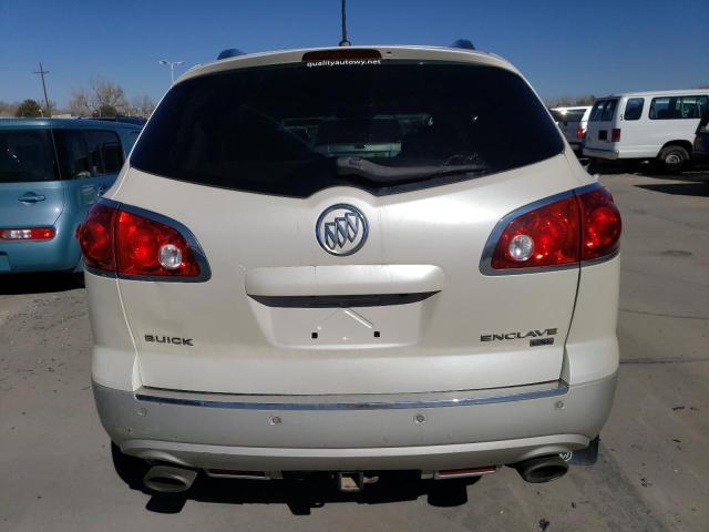 5GALVCED5AJ110891 - 2010 BUICK ENCLAVE CXL WHITE photo 6