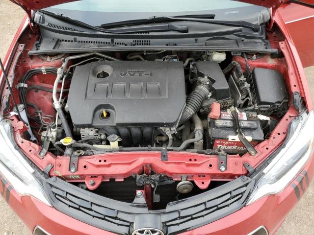 5YFBURHE2GP383697 - 2016 TOYOTA COROLLA L RED photo 11