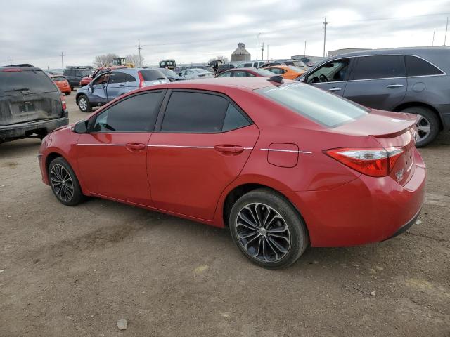 5YFBURHE2GP383697 - 2016 TOYOTA COROLLA L RED photo 2