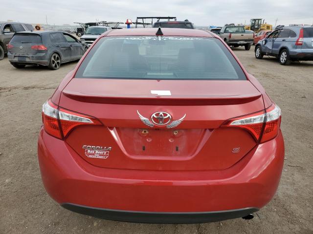 5YFBURHE2GP383697 - 2016 TOYOTA COROLLA L RED photo 6