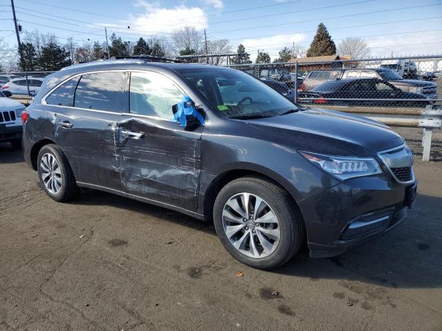 5FRYD4H48GB008931 - 2016 ACURA MDX TECHNOLOGY GRAY photo 4