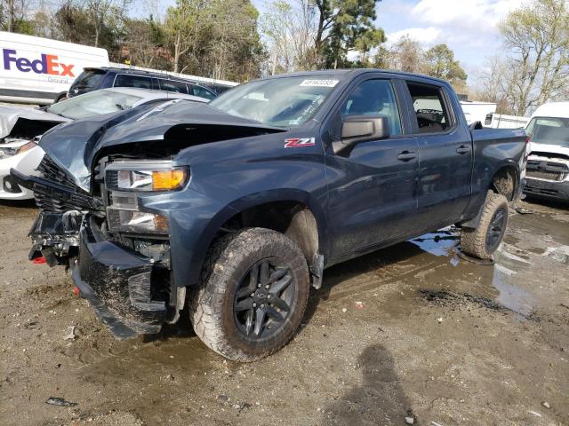 3GCPYCEF3KG264267 - 2019 CHEVROLET SILVERADO K1500 TRAIL BOSS CUSTOM BLUE photo 1