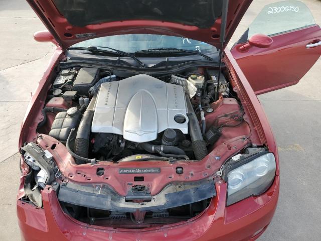 1C3AN65L55X028245 - 2005 CHRYSLER CROSSFIRE LIMITED RED photo 11