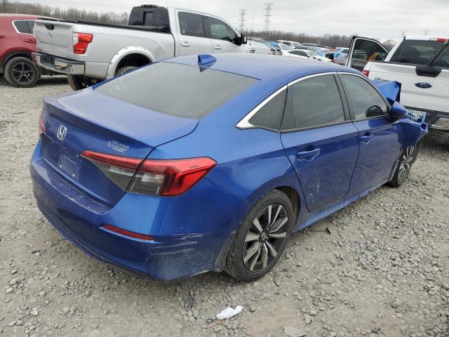 2HGFE1F77PH301541 - 2023 HONDA CIVIC EX BLUE photo 3