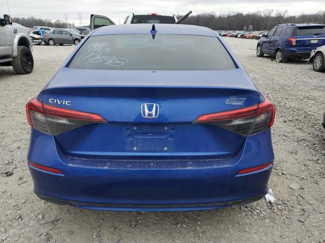 2HGFE1F77PH301541 - 2023 HONDA CIVIC EX BLUE photo 6