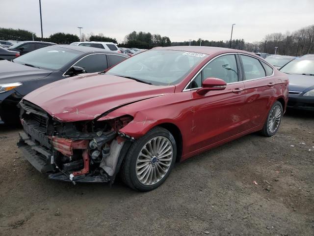 3FA6P0K91GR346933 - 2016 FORD FUSION TITANIUM RED photo 1