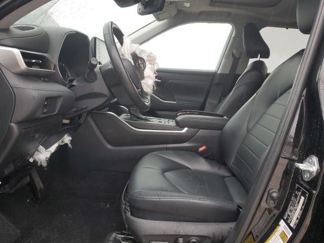5TDGZRBH5NS244954 - 2022 TOYOTA HIGHLANDER XLE BLACK photo 7