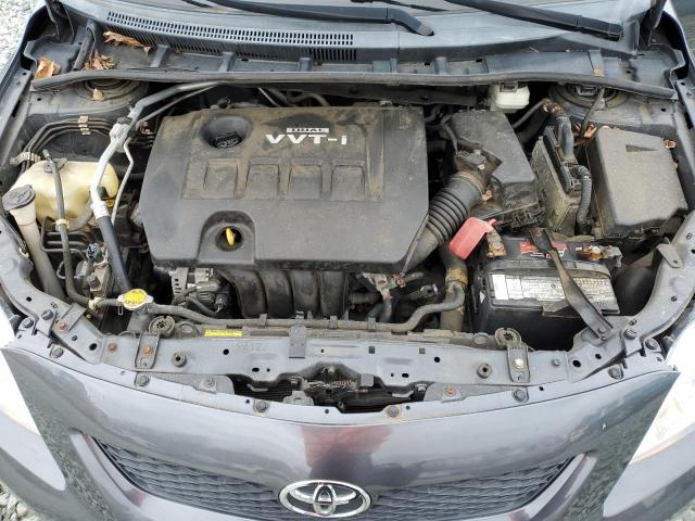 2T1BU4EE8AC320909 - 2010 TOYOTA COROLLA BASE GRAY photo 11