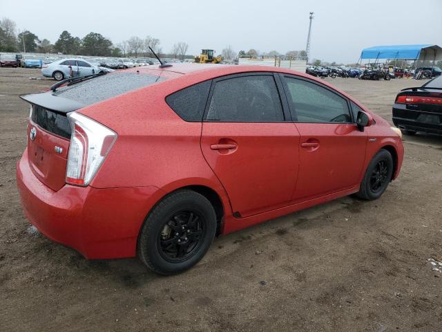 JTDKN3DU8D1621026 - 2013 TOYOTA PRIUS RED photo 3