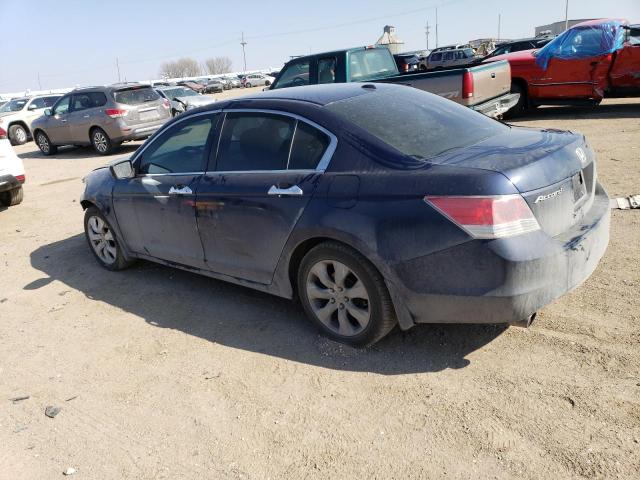 1HGCP36828A032219 - 2008 HONDA ACCORD EXL BLUE photo 2