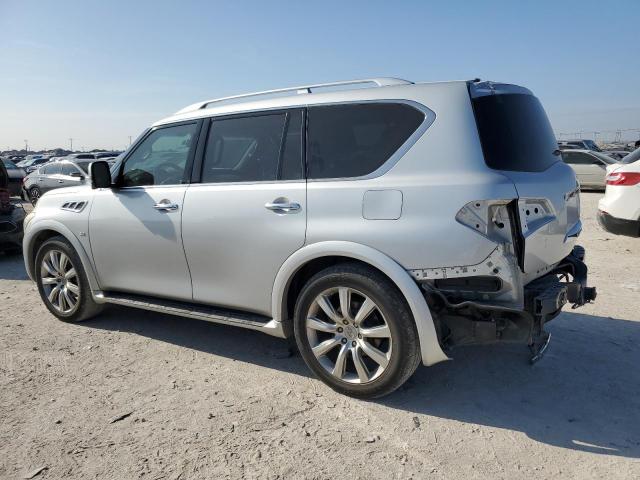 JN8AZ2ND4E9751109 - 2014 INFINITI QX80 SILVER photo 2