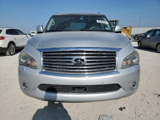 JN8AZ2ND4E9751109 - 2014 INFINITI QX80 SILVER photo 5