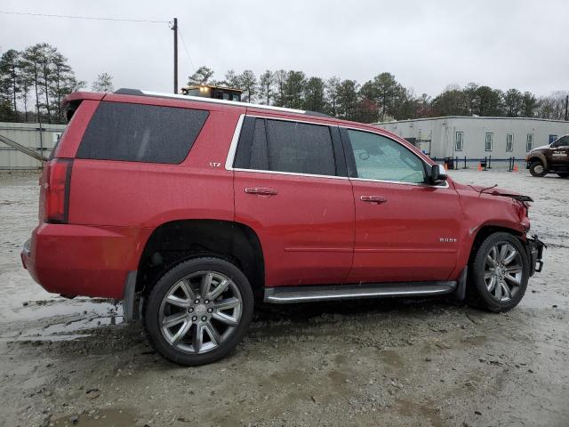 1GNSKCKC6FR278263 - 2015 CHEVROLET TAHOE K1500 LTZ RED photo 3