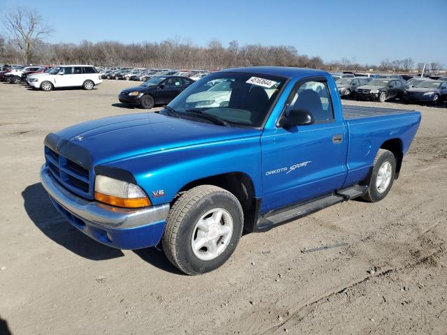 1B7FL26X9XS112800 - 1999 DODGE DAKOTA BLUE photo 1