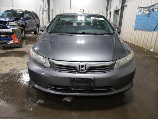 19XFB2F51CE054602 - 2012 HONDA CIVIC LX GRAY photo 5