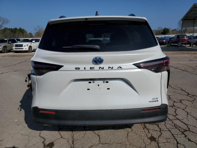 5TDYRKEC3PS171789 - 2023 TOYOTA SIENNA XLE WHITE photo 6