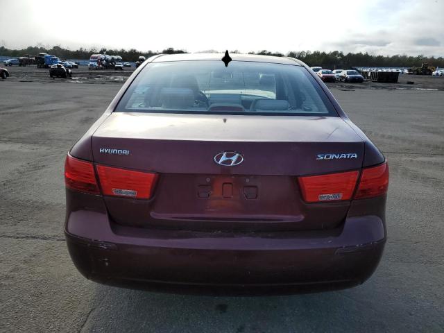 5NPET46C79H529077 - 2009 HYUNDAI SONATA GLS BURGUNDY photo 6