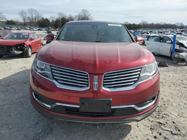 2LMTJ8LP2GBL27297 - 2016 LINCOLN MKX RESERVE RED photo 5
