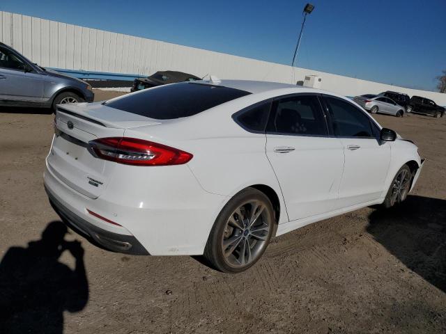 3FA6P0D94KR184740 - 2019 FORD FUSION TITANIUM WHITE photo 3