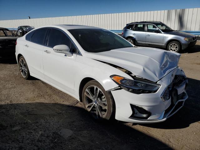 3FA6P0D94KR184740 - 2019 FORD FUSION TITANIUM WHITE photo 4