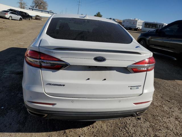 3FA6P0D94KR184740 - 2019 FORD FUSION TITANIUM WHITE photo 6