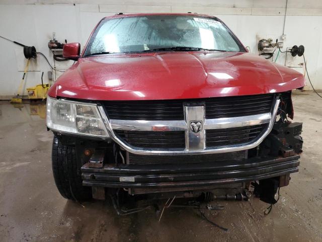 3D4PG5FV8AT105225 - 2010 DODGE JOURNEY SXT RED photo 5