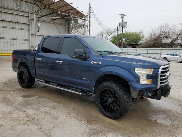 1FTEW1CP2FKE20388 - 2015 FORD F150 SUPERCREW BLUE photo 4