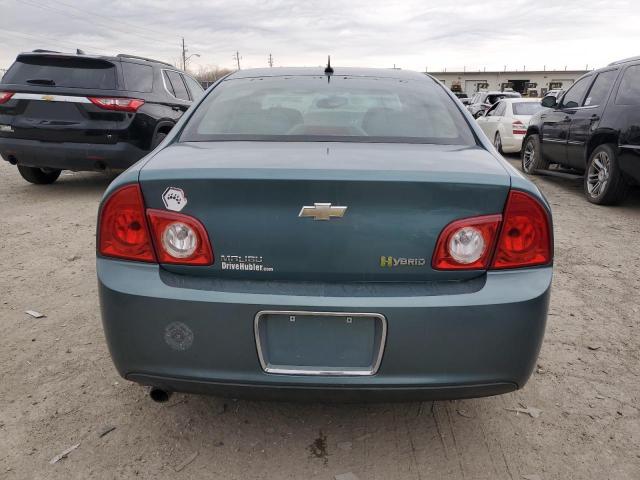 1G1ZF57529F201714 - 2009 CHEVROLET MALIBU HYBRID TEAL photo 6