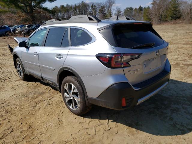 4S4BTAMC8M3180676 - 2021 SUBARU OUTBACK LIMITED SILVER photo 2