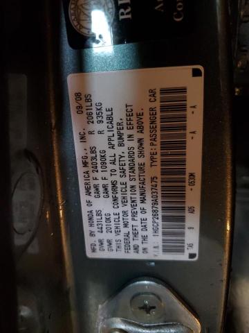 1HGCP26879A037475 - 2009 HONDA ACCORD EXL GREEN photo 12