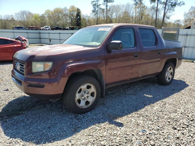 2HJYK162X7H535298 - 2007 HONDA RIDGELINE RT BURGUNDY photo 1