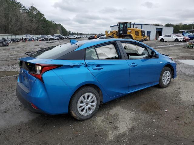 JTDKARFU4L3111304 - 2020 TOYOTA PRIUS L BLUE photo 3