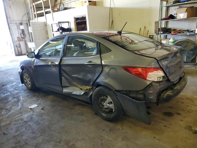 KMHCT4AE0GU013710 - 2016 HYUNDAI ACCENT SE GRAY photo 2