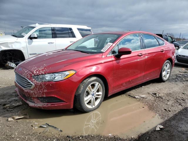 3FA6P0HD2JR217070 - 2018 FORD FUSION SE RED photo 1