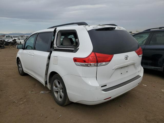 5TDKK3DCXBS026999 - 2011 TOYOTA SIENNA LE WHITE photo 2