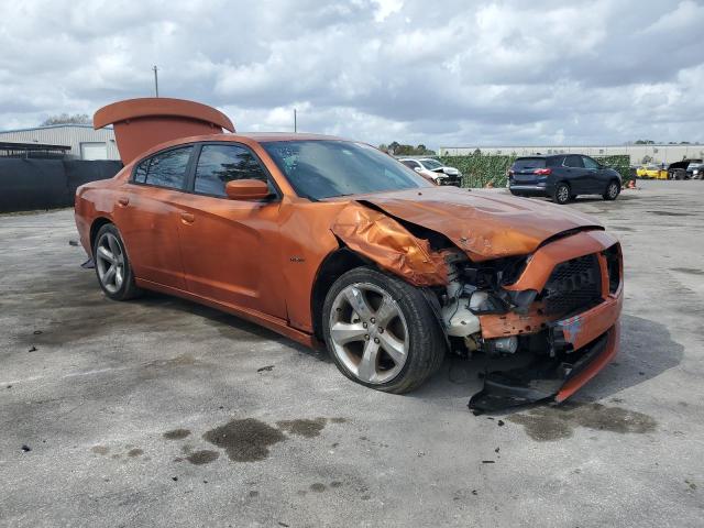 2B3CL5CTXBH536347 - 2011 DODGE CHARGER R/T ORANGE photo 4