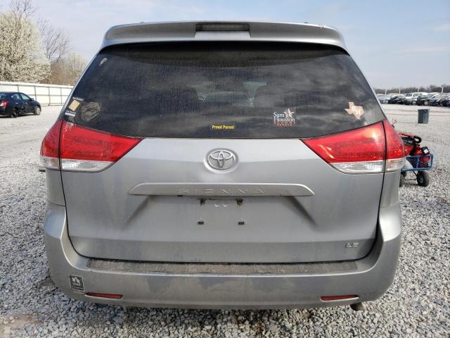 5TDKK3DC3ES450786 - 2014 TOYOTA SIENNA LE SILVER photo 6