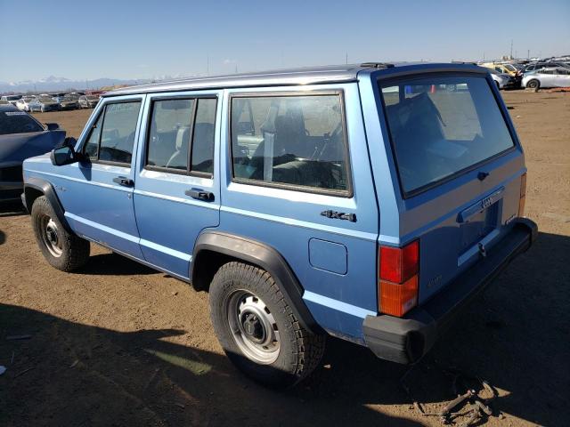 1J4FJ28L8LL125844 - 1990 JEEP CHEROKEE BLUE photo 2