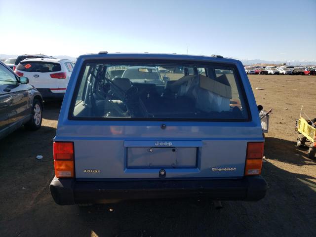 1J4FJ28L8LL125844 - 1990 JEEP CHEROKEE BLUE photo 6