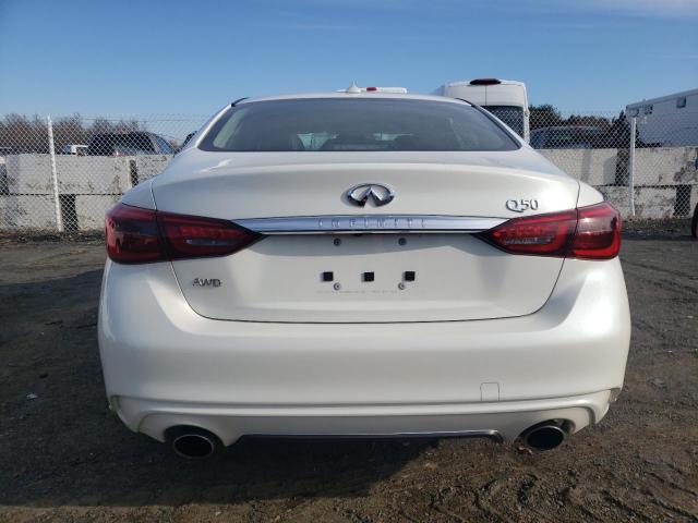 JN1EV7AR8JM431647 - 2018 INFINITI Q50 LUXE WHITE photo 6