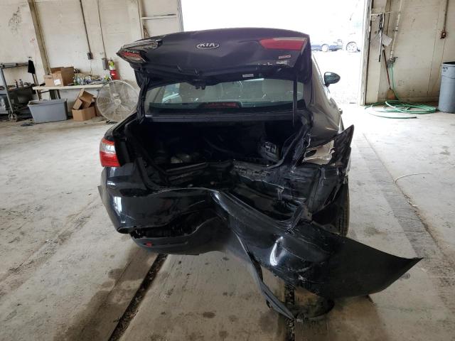 KNADM4A30E6369898 - 2014 KIA RIO LX BLACK photo 6