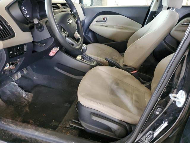 KNADM4A30E6369898 - 2014 KIA RIO LX BLACK photo 7