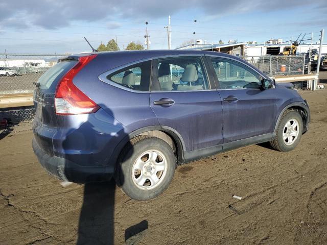 3CZRM3H32DG711853 - 2013 HONDA CR-V LX BLUE photo 3