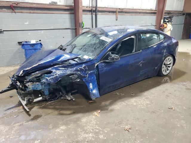 5YJ3E1EA2NF368940 - 2022 TESLA MODEL 3 BLUE photo 1